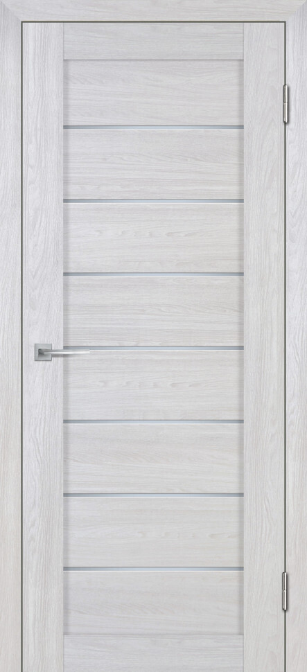 Межкомнатная дверь Graf Лайт-08 ( 3D) белый сатинат Арктик (1900 х 550)