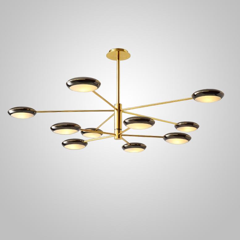 Люстра на штанге DRAMMEN D120 Black by ImperiumLoft