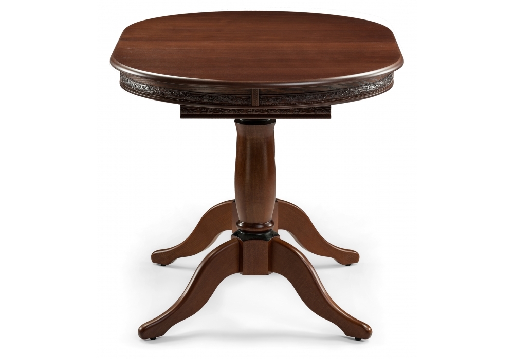 Стол деревянный Woodville Кантри 120 орех с коричневой патиной 406083