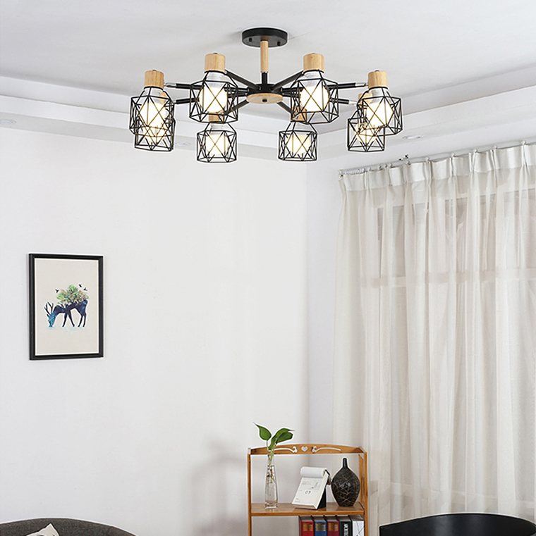 Потолочная люстра CORF B3 Black 3 lamps by ImperiumLoft