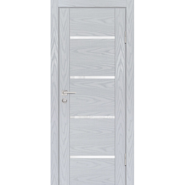 Межкомнатная дверь Graf PSM-7 белоснежный лакобель Дуб скай серый (1900 х 550)