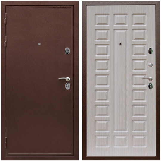 Дверь входная Graf Лондон Антик медь / МДФ 16 мм ФЛ-183 Сандал белый