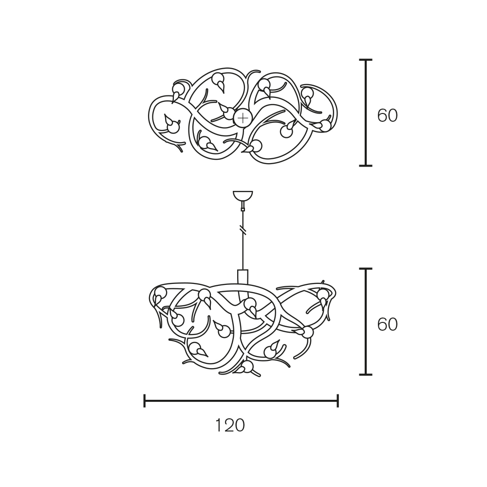 Люстра Brand Van Egmond Eve Oval 120 copper