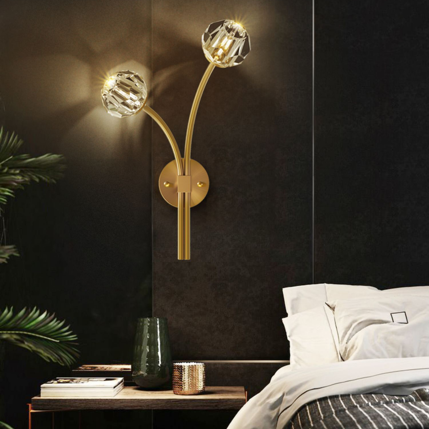 Настенный светильник RH E WALL L1 Left Black by ImperiumLoft