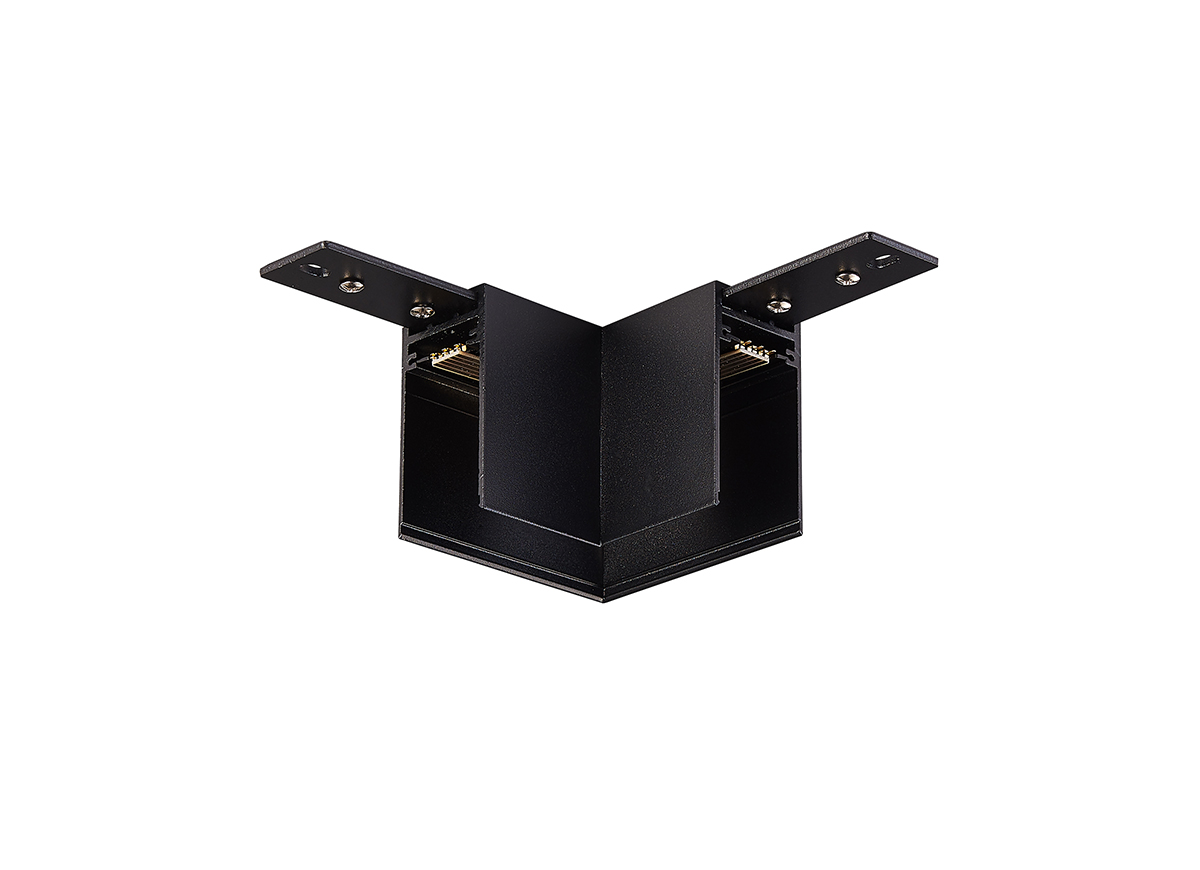 Угол-соединитель для подвесного/накладного магнитного шинопровода Donolux L corner DLM/Black