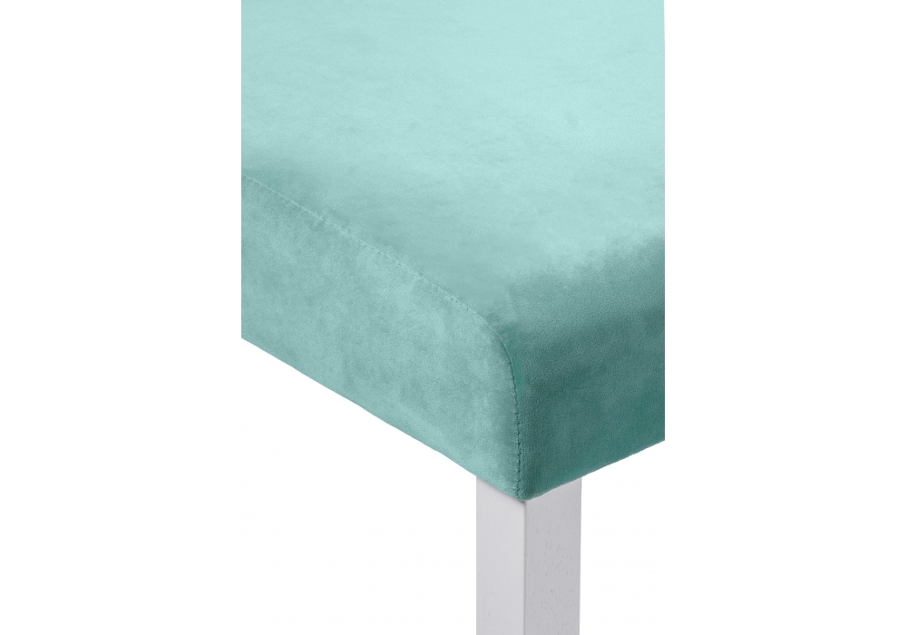 Стул деревянный Woodville Amelia white / fabric tiffany 11584