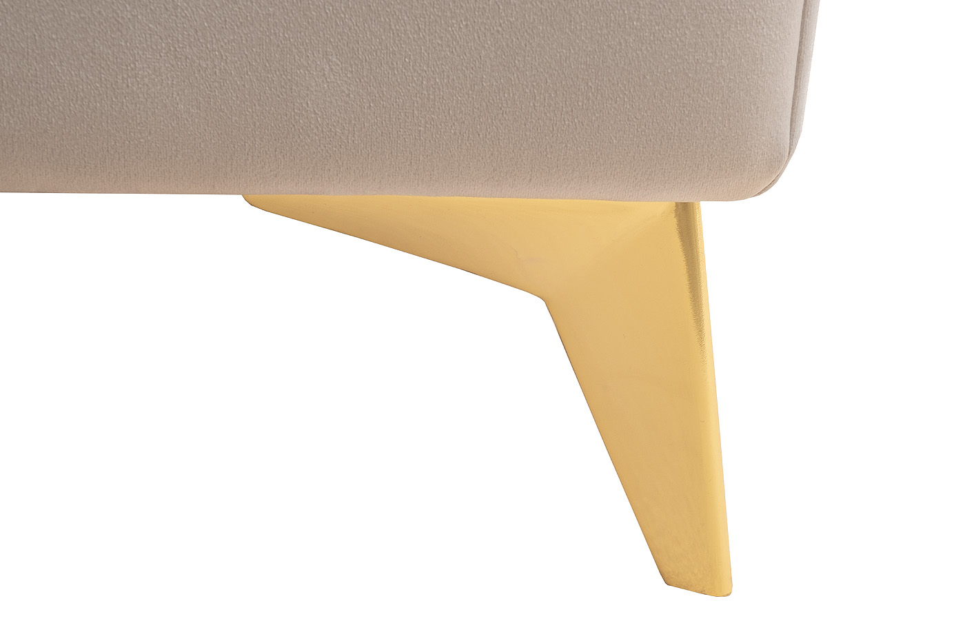 Кровать Siena велюровая бежевая Garda Decor Siena2К-160-Colt002