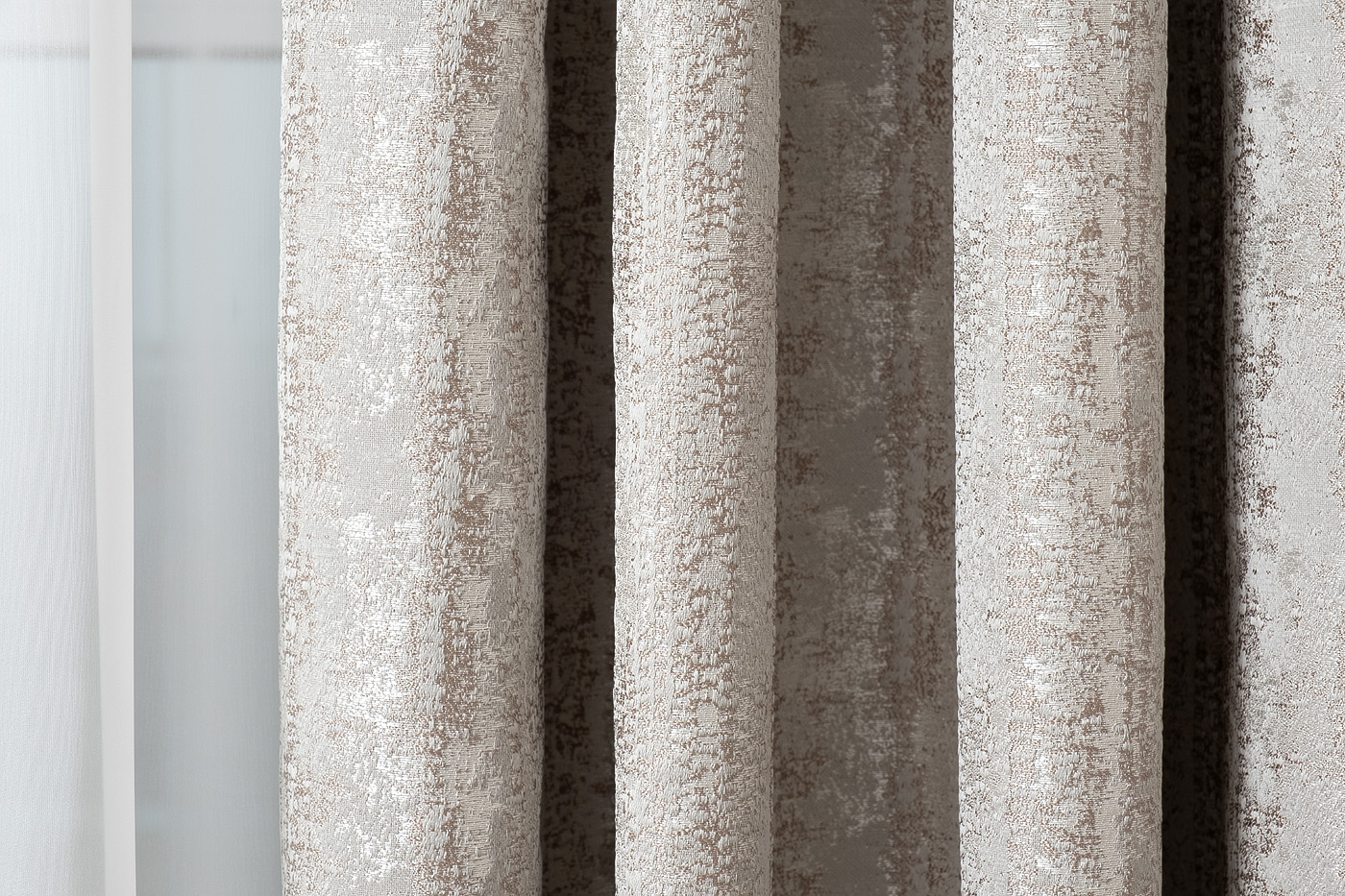 Портьера Ambition 275х260см серая Garda Decor 121GD-00003