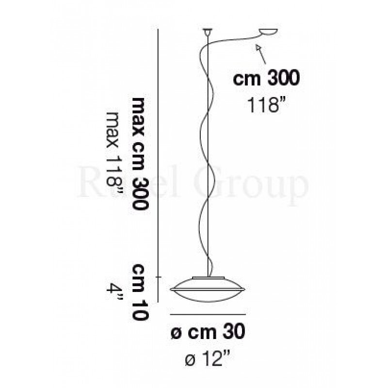 Подвесной светильник Vistosi AURORA SP 30 D1