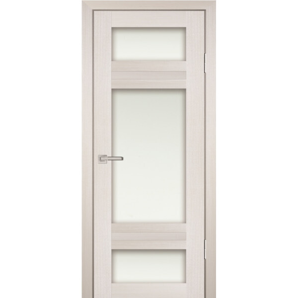 Межкомнатная дверь Graf PS-06 белый сатинат ЭшВайт Мелинга (2000 х 400)