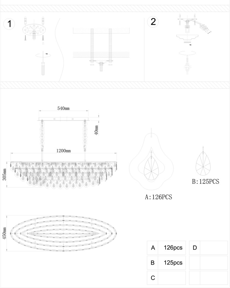 Люстра подвесная Fluorite FL1091-19P
