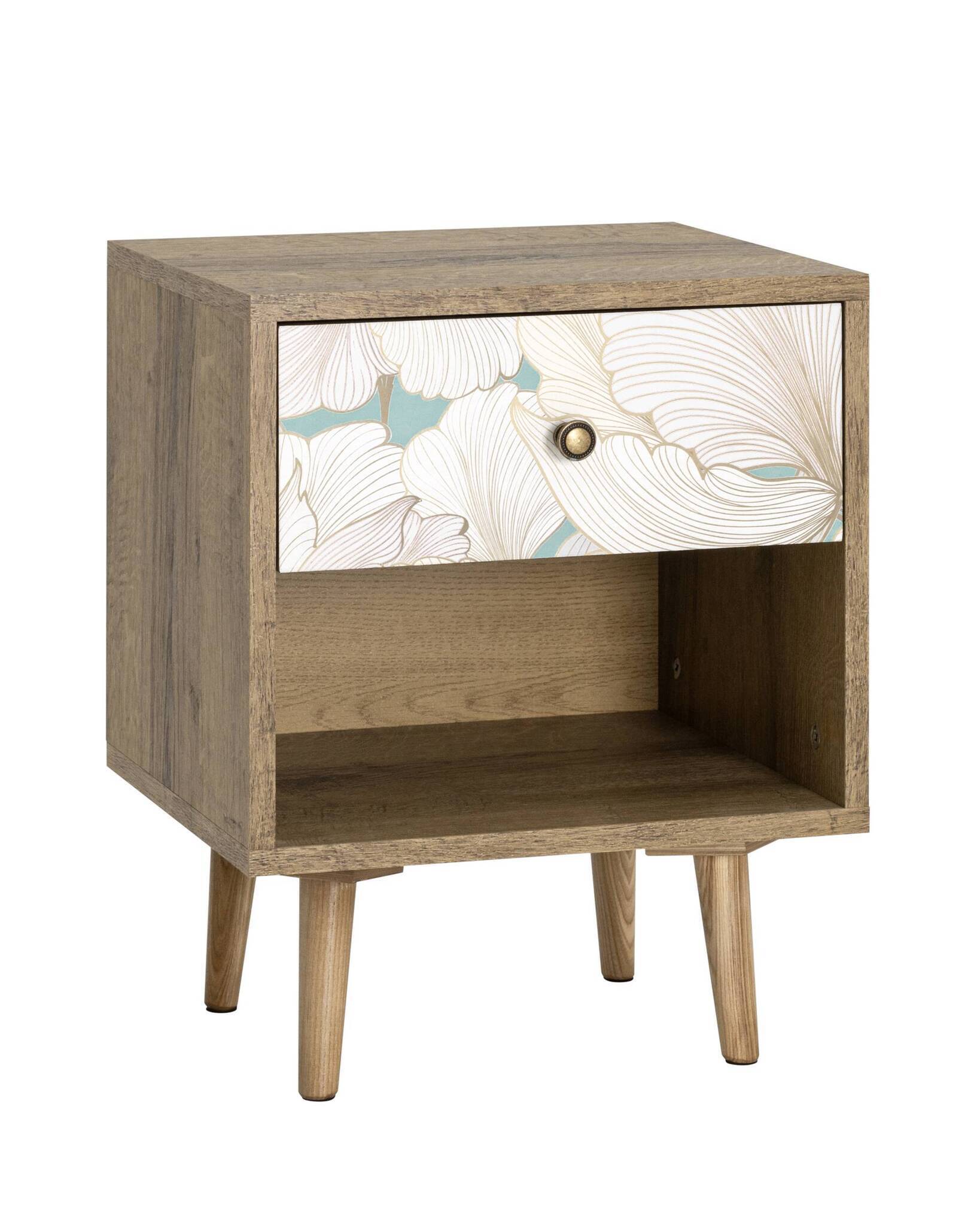 Тумбочка Berber с открытой полкой 31 принт Stool Group