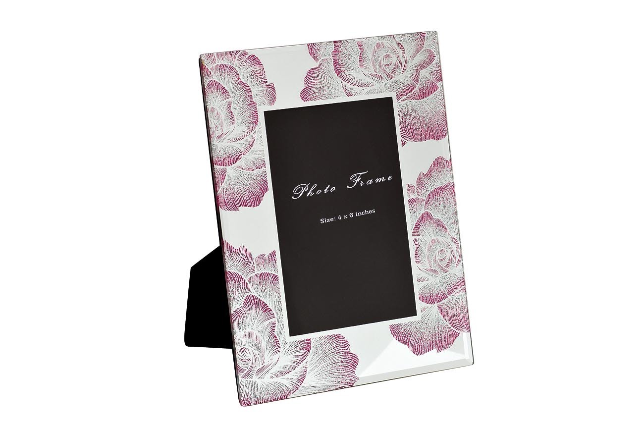 Фоторамка стеклянная "Цветы" Garda Decor KFP191