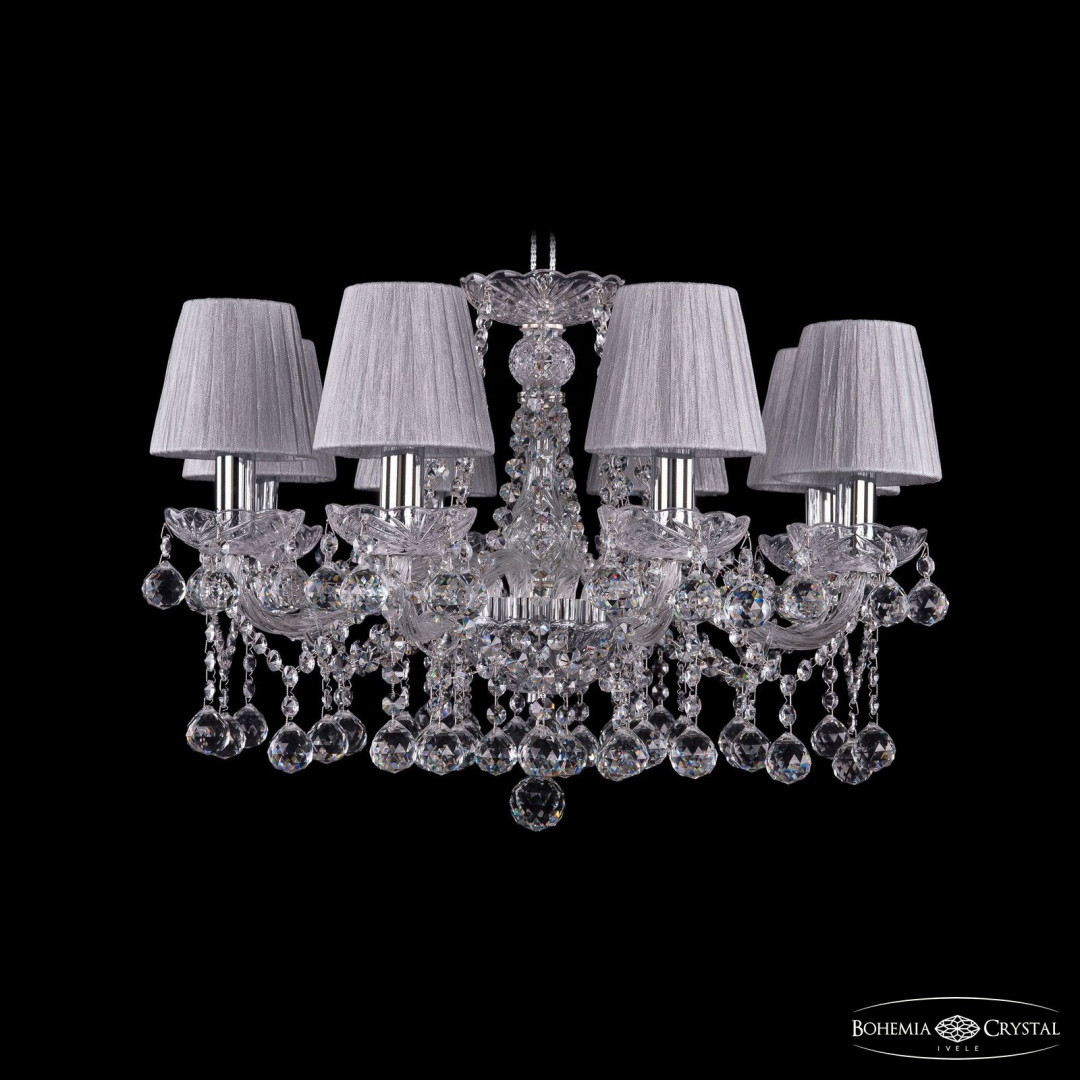 Люстра хрустальная 1413/8/200 Ni Balls SH6