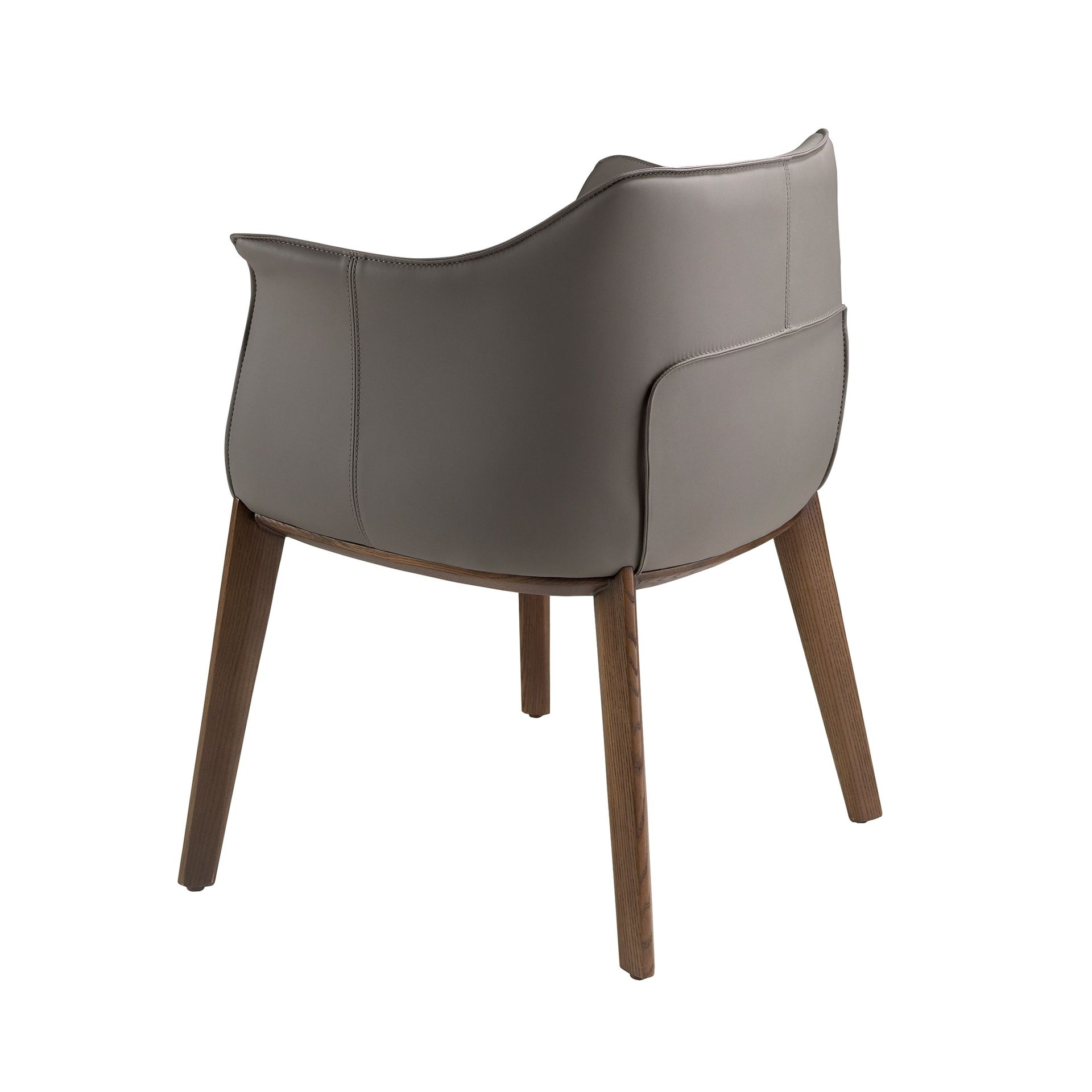 Серый стул из экокожи модель 5152 Angel Cerda