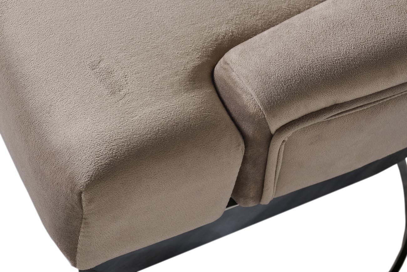 Стул на металлическом каркасе бежево-серый Garda Decor 76AR-6210-BGR