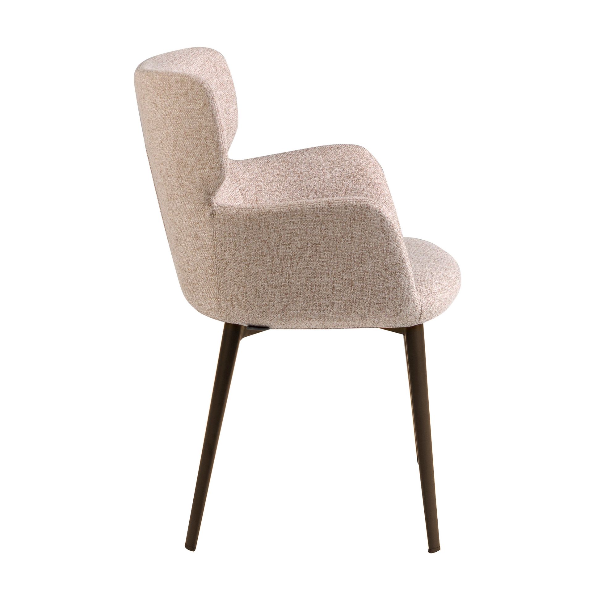 Стул 4104/A208 коричневый из пестрой ткани Angel Cerda