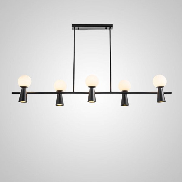 Потолочный светильник ABELINA LONG L10 Black White by ImperiumLoft