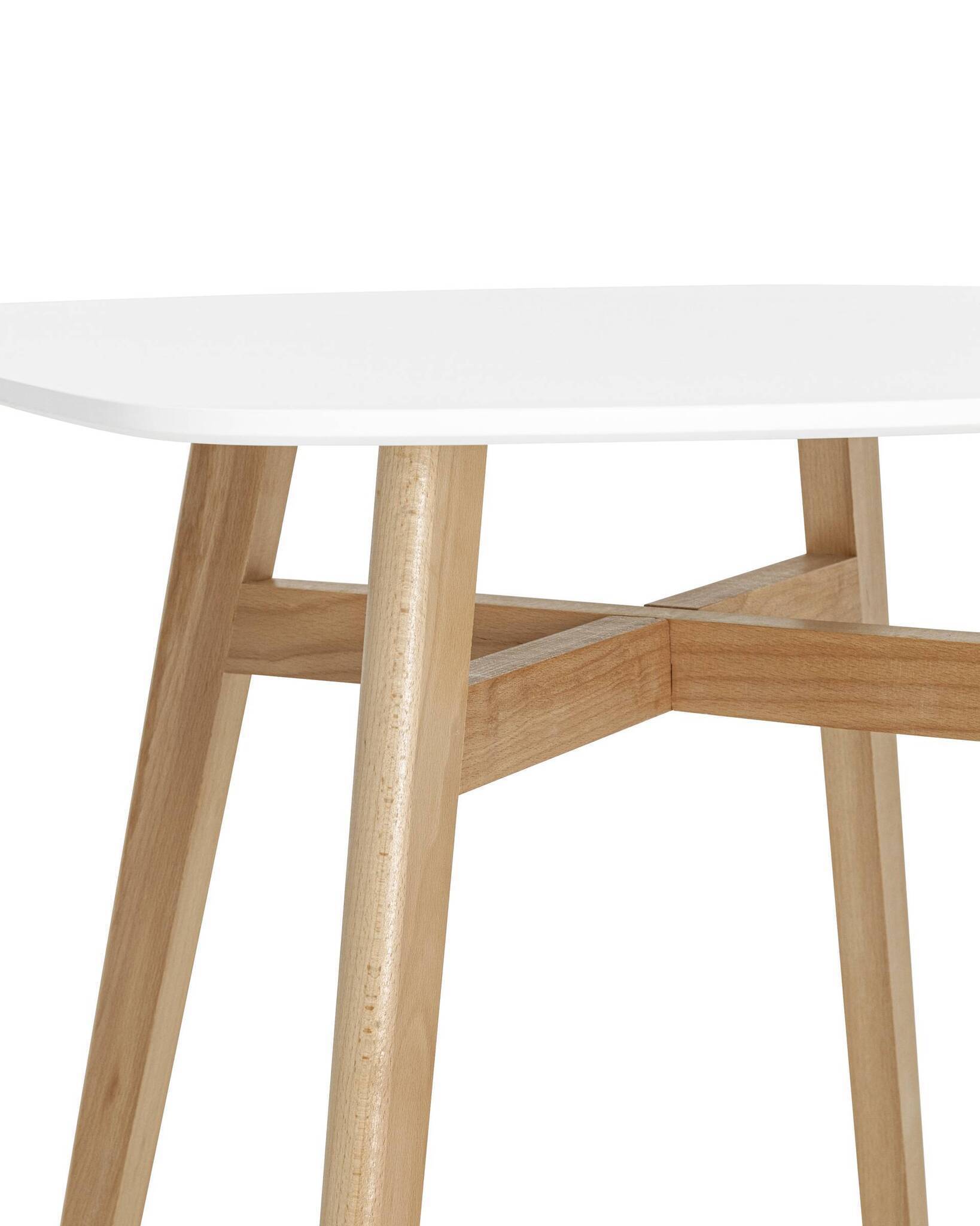Стол обеденный Target 80*80 белый ножки массив бука Stool Group