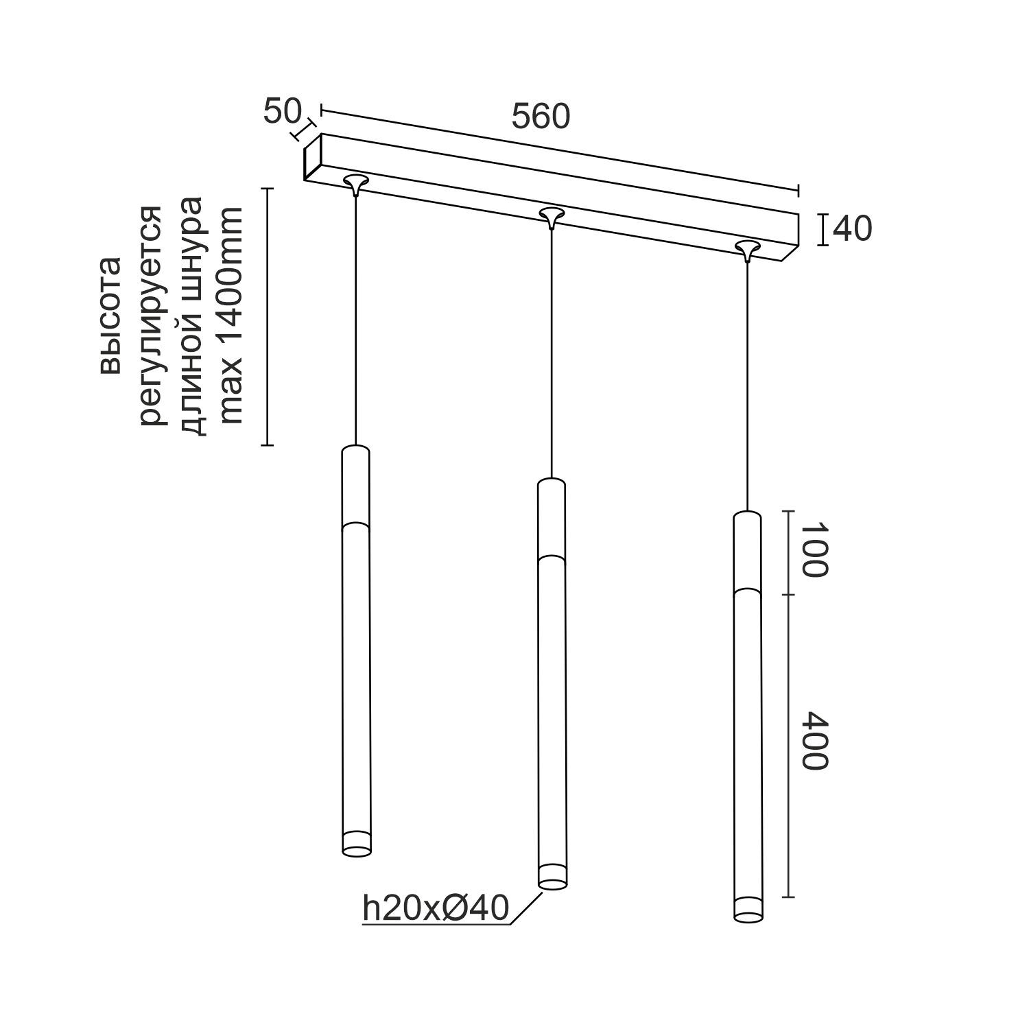 Подвесной (накладной) светодиодный светильник Ledron SAGITONY E3 T40 Wooden 100 White
