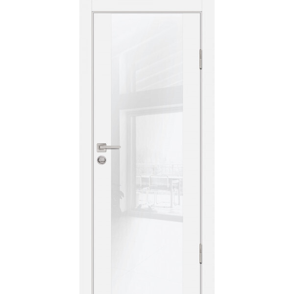 Межкомнатная дверь Graf P-7 белоснежный лакобель Белый (2000 х 900)