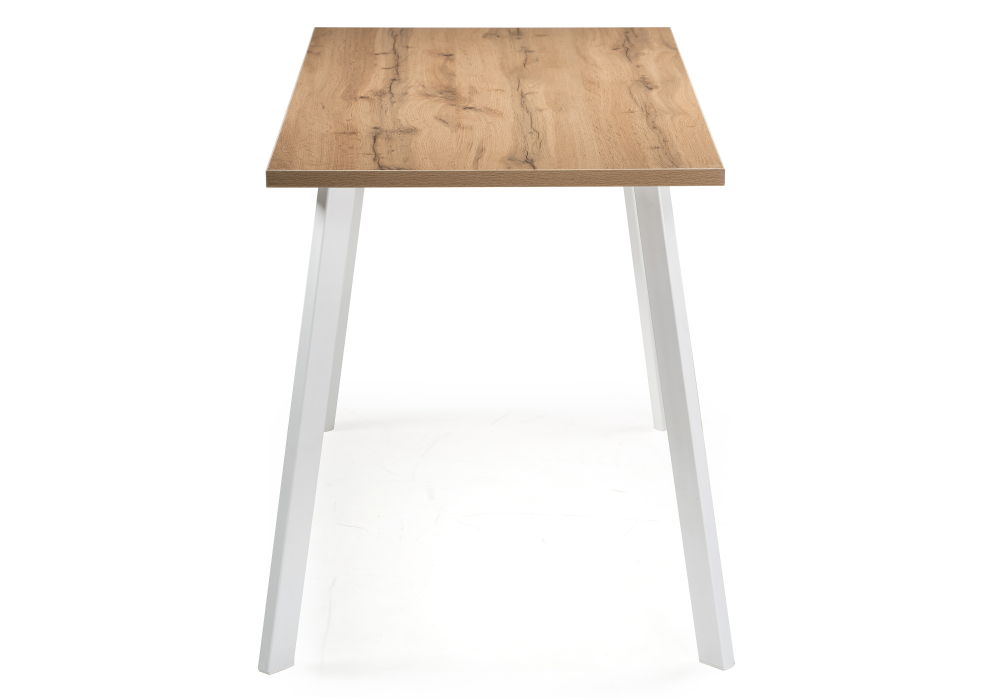 Стол деревянный Woodville Тринити Лофт 120x80x75 25 мм дуб вотан / белый матовый 539243