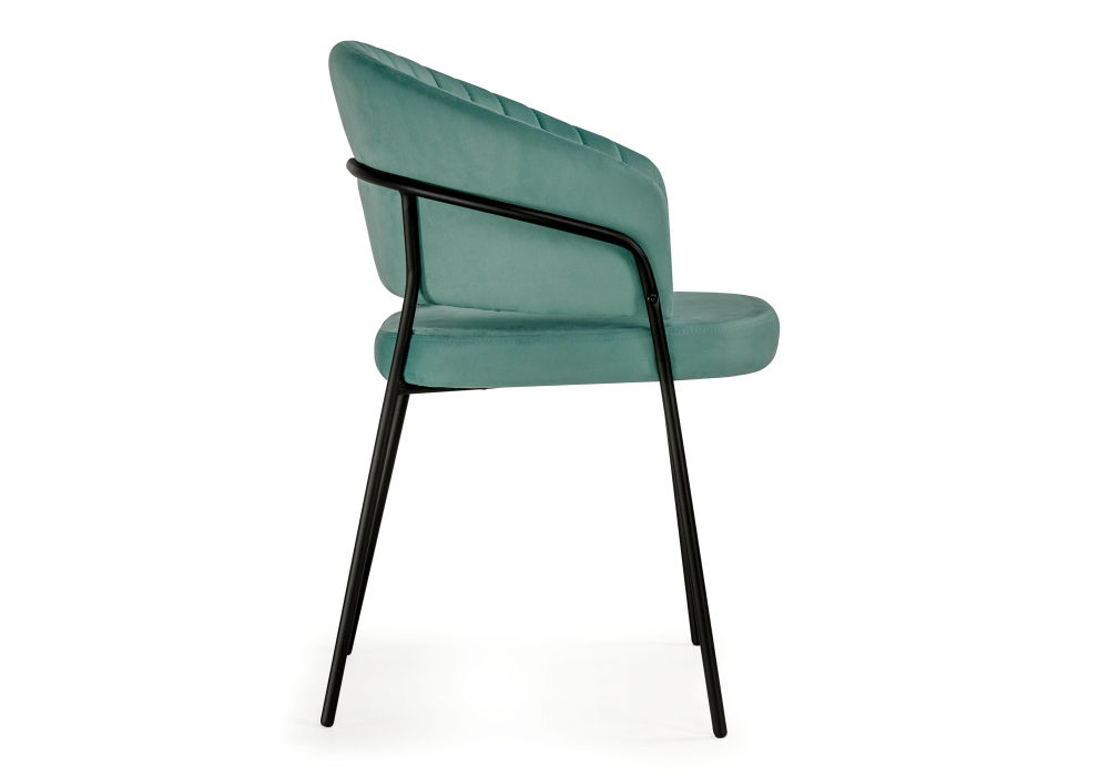 Стул Woodville Лео зеленый / черный 528457