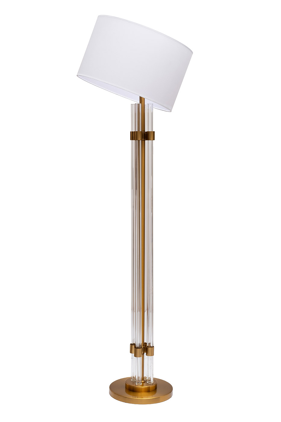 Торшер со стеклянным основанием Garda Decor K2CPF-07234