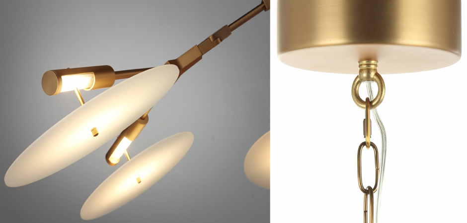 Люстра Адель Branching With Porcelain Disc BD 9 by ImperiumLoft