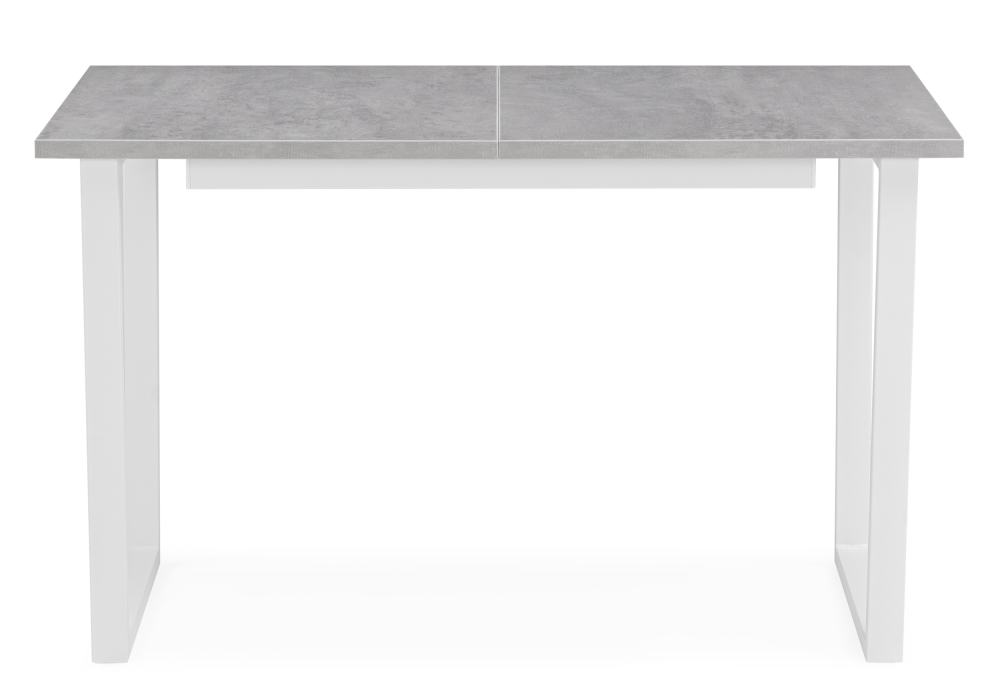 Стол деревянный Woodville Лота Лофт 120 25 мм бетон / белый матовый 489648