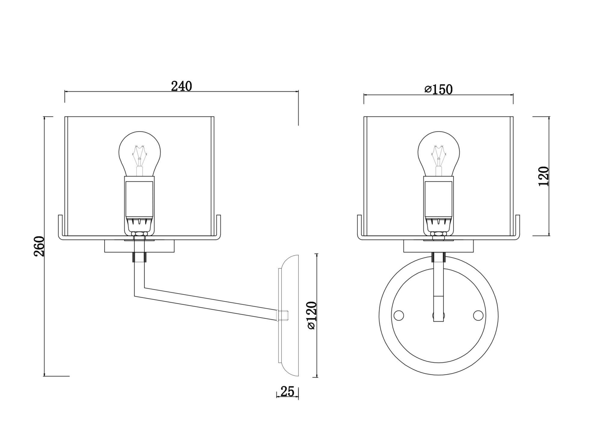 Бра Freya FR5096WL-01CH