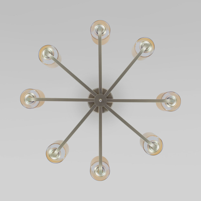 Люстра на штанге Eurosvet 60138/8 перламутровое золото