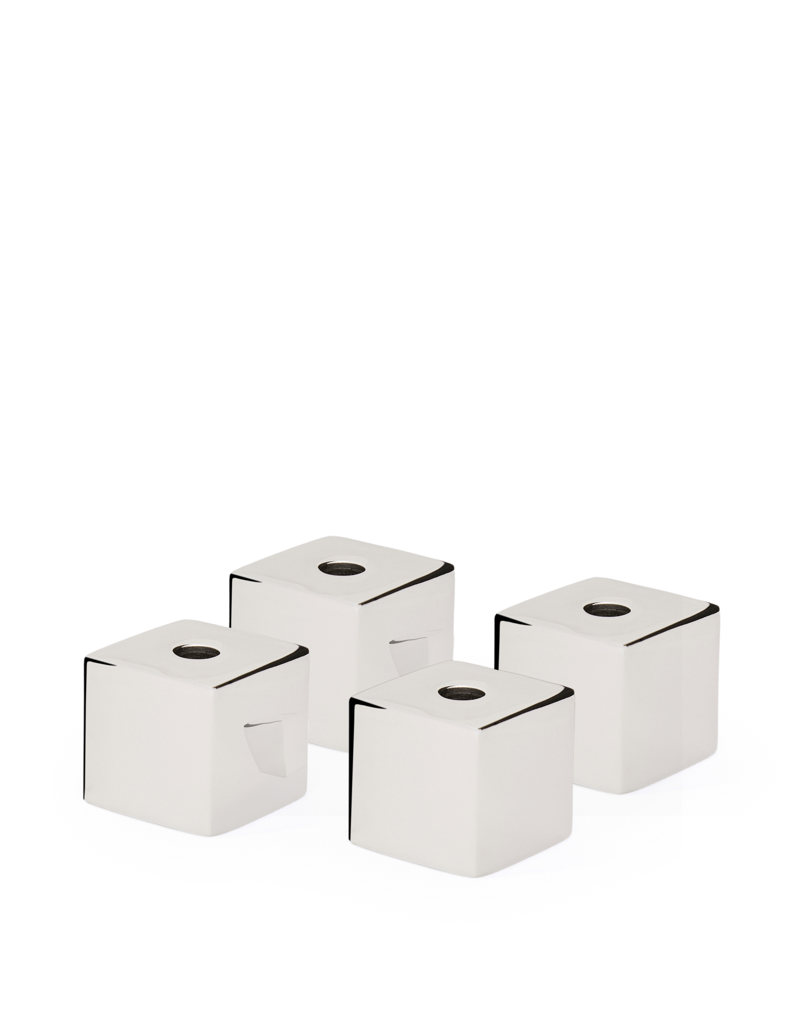 Набор из 4 подсвечников Acadia из нержавеющей стали с серебряной отделкой La Forma 451137