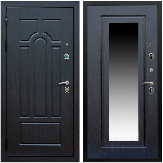 Дверь входная Graf Эврика МДФ 10 мм ФЛ-58 Венге / МДФ 16 мм ФЛЗ-120 Венге