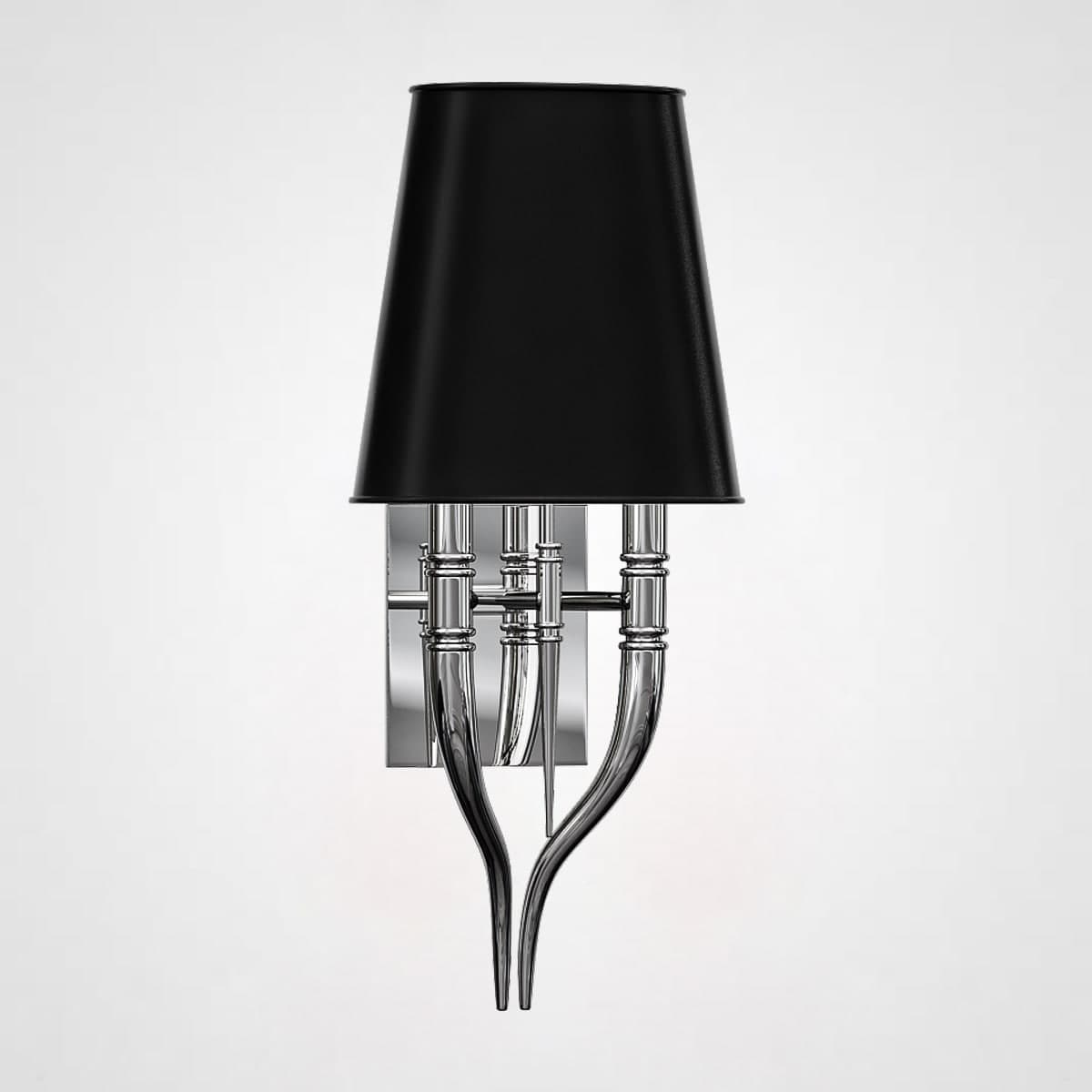 Настенный светильник Crystal Light Brunilde Ipe Cavalli H52 Silver/Black by ImperiumLoft