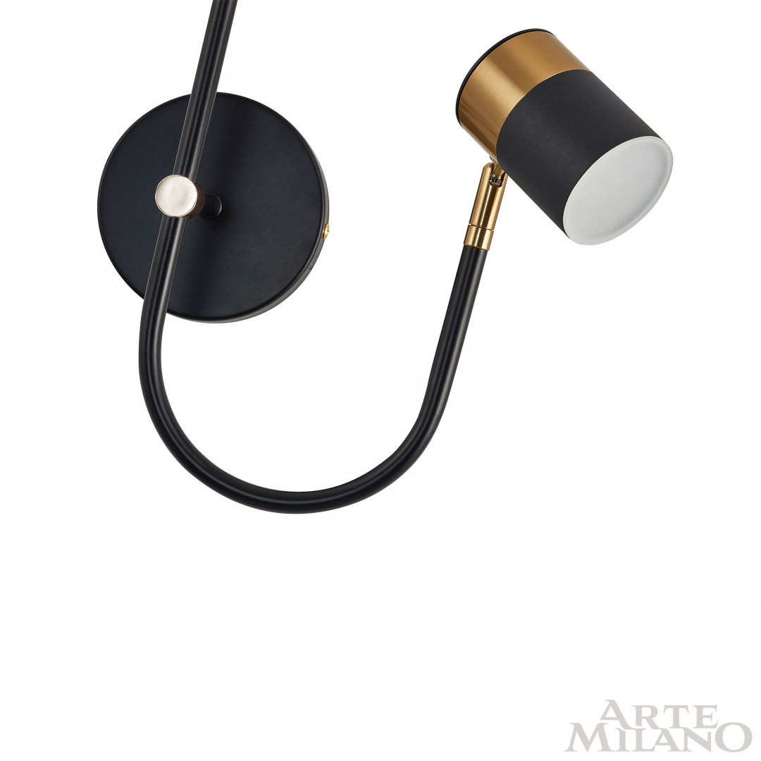 Бра 274802/1+1B BK/GD Arte Milano