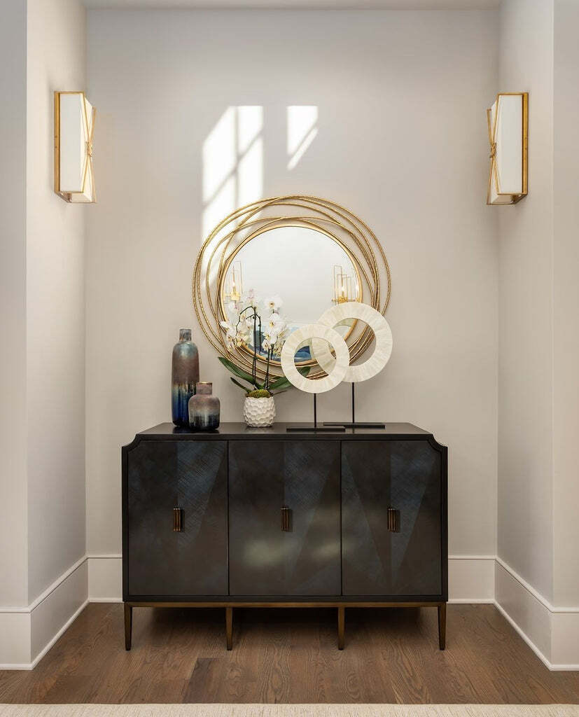 Круглое зеркало Трюдо Louvre Home LHMF945RJ