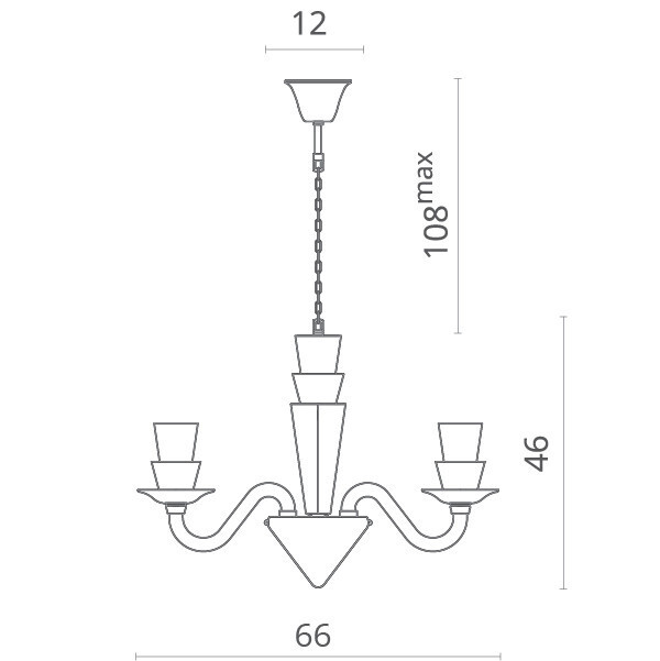 Подвесная люстра Divinare 5122/09 LM-6