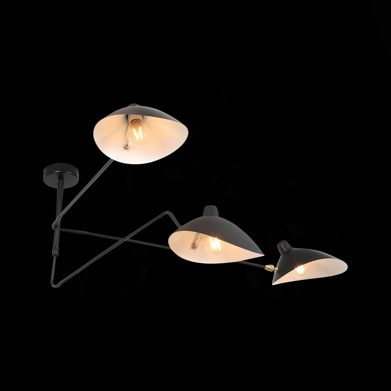 Потолочная люстра TEBES L6 Black by ImperiumLoft