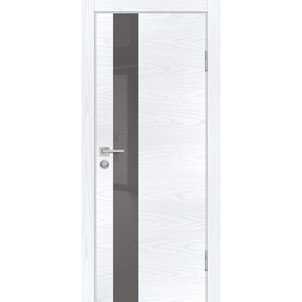 Межкомнатная дверь Graf P-10 серый лакобель Дуб скай белый (2000 х 900)