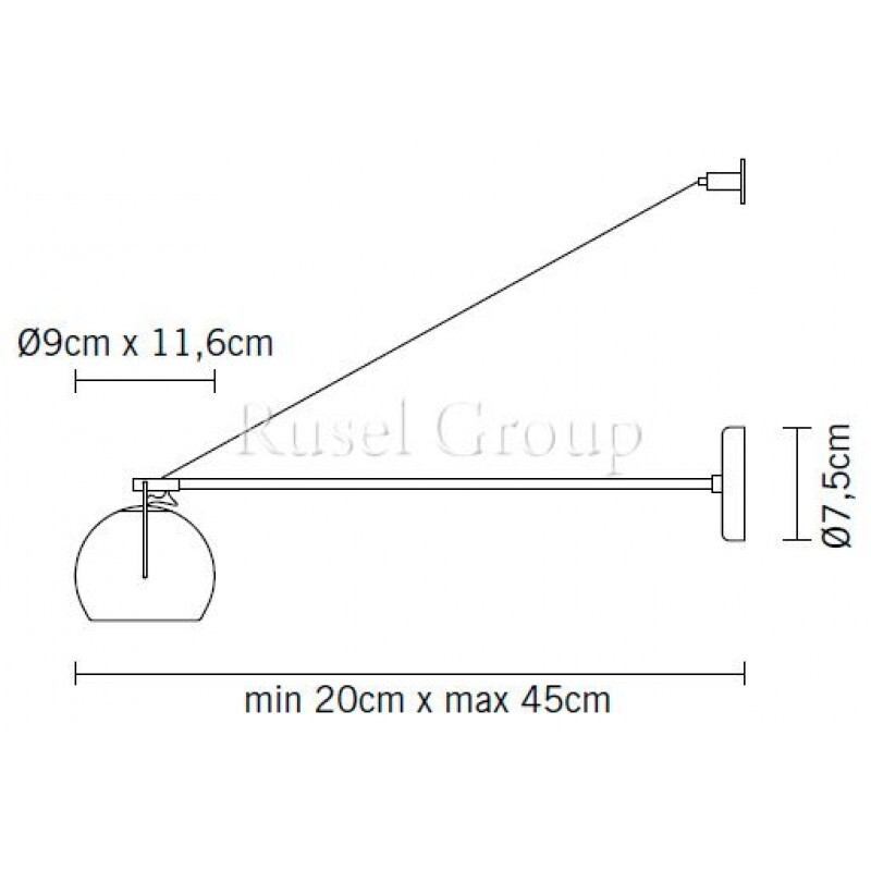 Настенный светильник Fabbian Beluga White D57 D07 01
