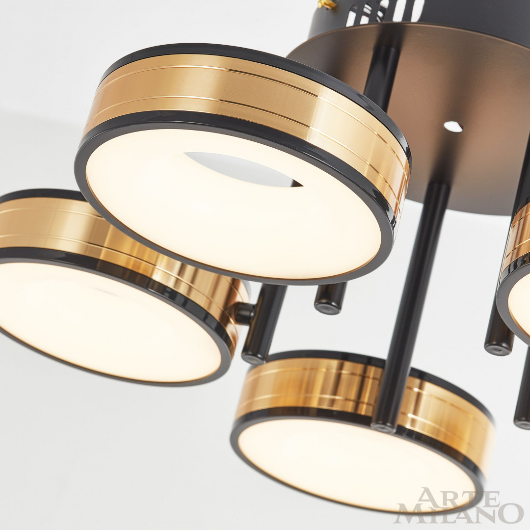 Светильник светодиодный 271040/5R BK/GD Arte Milano