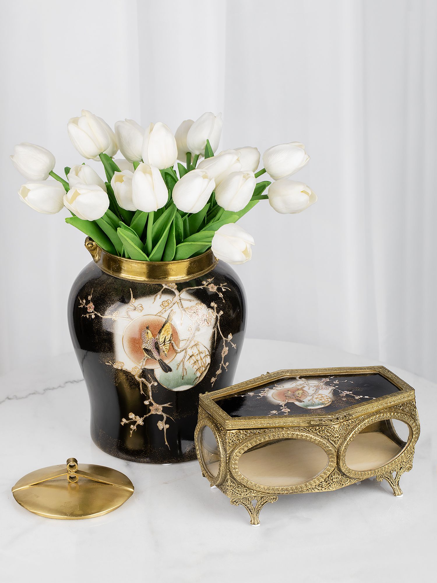 Ваза с крышкой Glasar A141ECM/XG3295