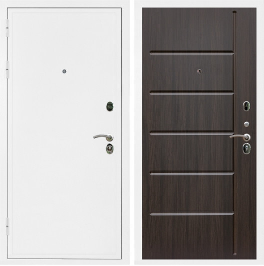 Дверь входная Graf Престиж Белая шагрень / МДФ 10 мм ФЛ-102 Эковенге