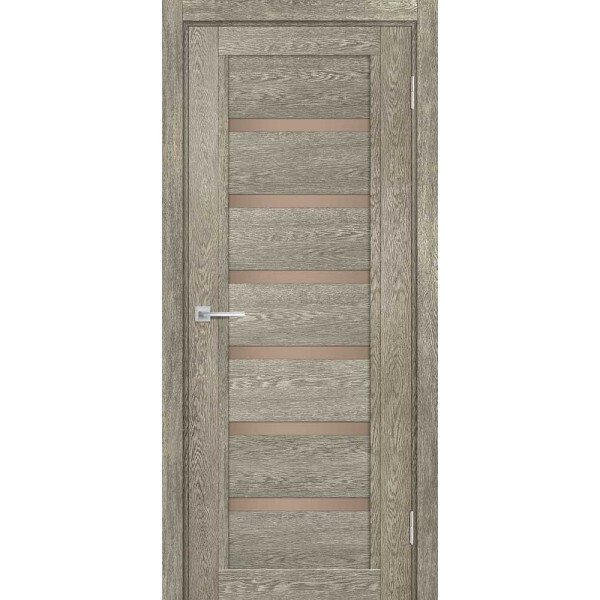 Межкомнатная дверь Graf ТЕХНО-807 бронза сатинат Гриджио (1900 х 550)