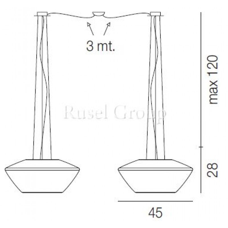 Подвесной светильник Vistosi NEBULA SP D2