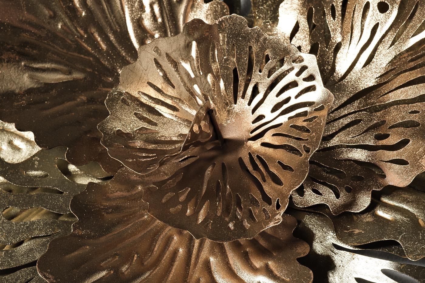 Декор настенный "Листья" золотой Garda Decor 37SM-1469