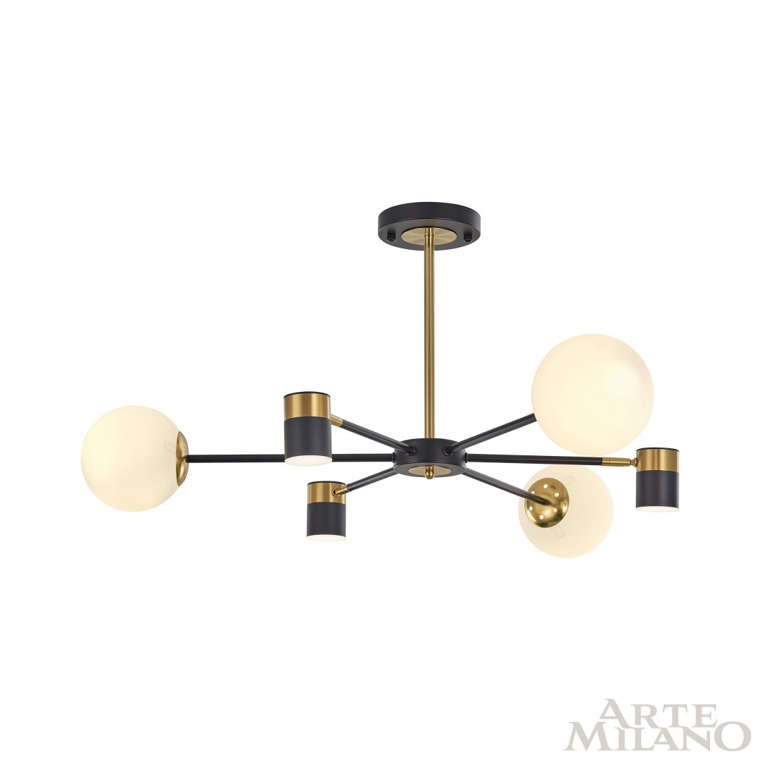 Люстра светодиодная 274802/6 BK/GD Arte Milano