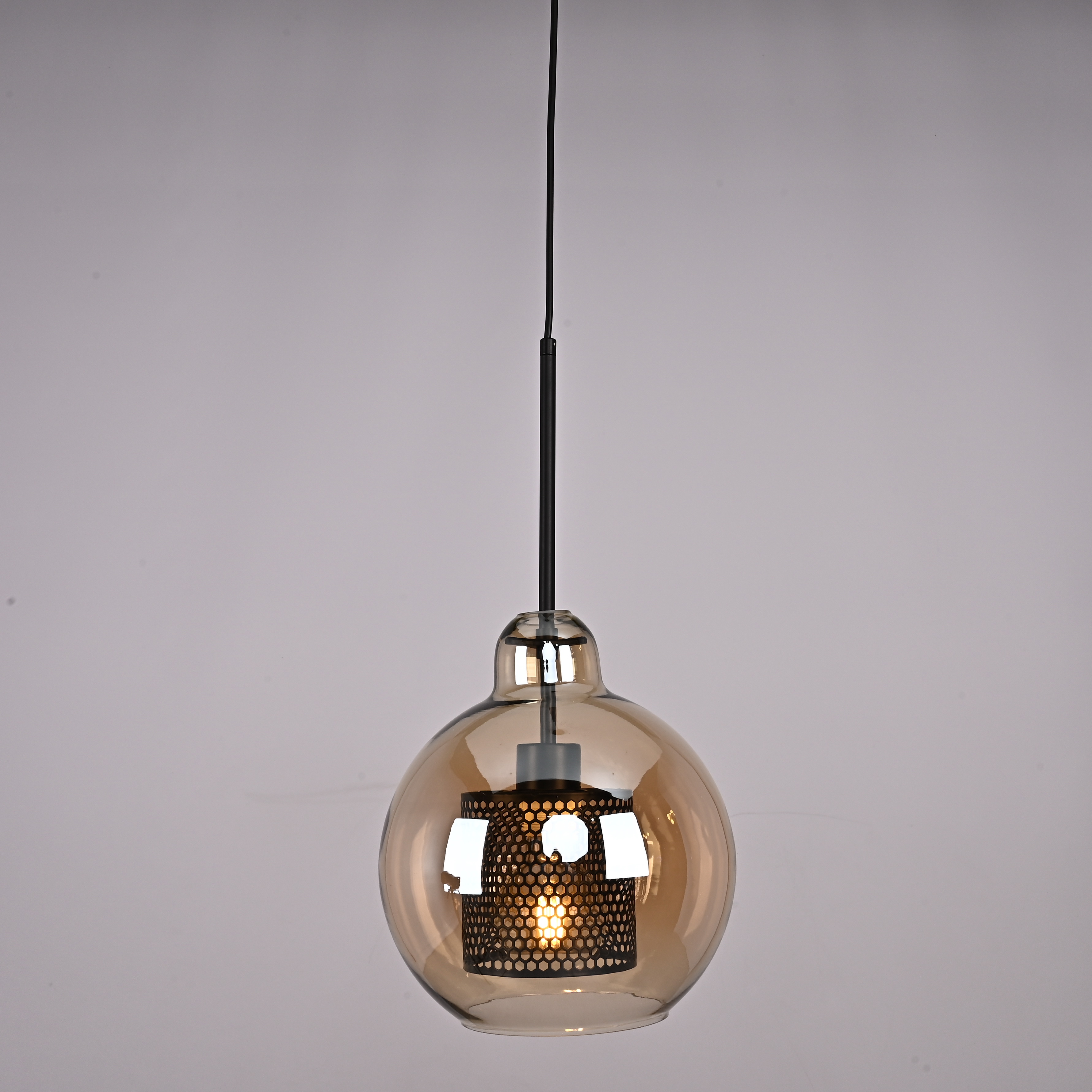 Подвесной светильник CATCH AMBER Pear S D25 by ImperiumLoft