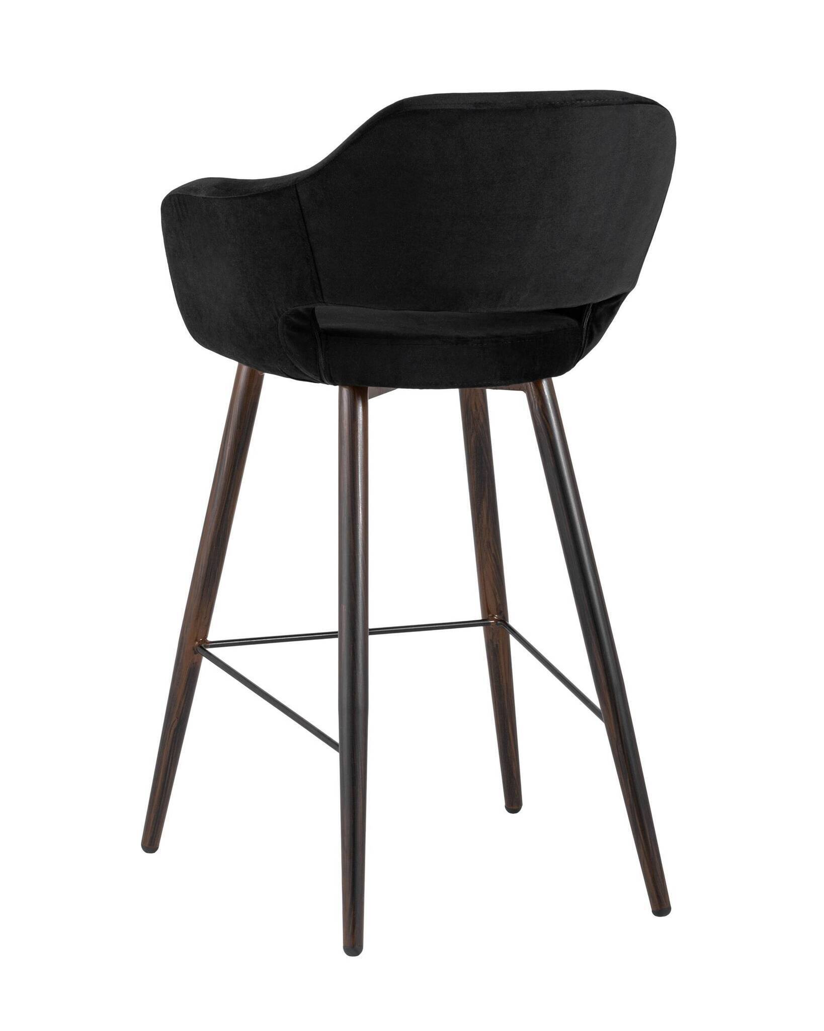 Стул барный Саймон велюр черный Stool Group